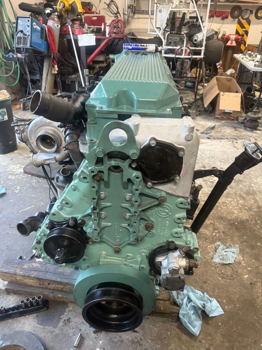 Rebuilt diesel engine ready to install