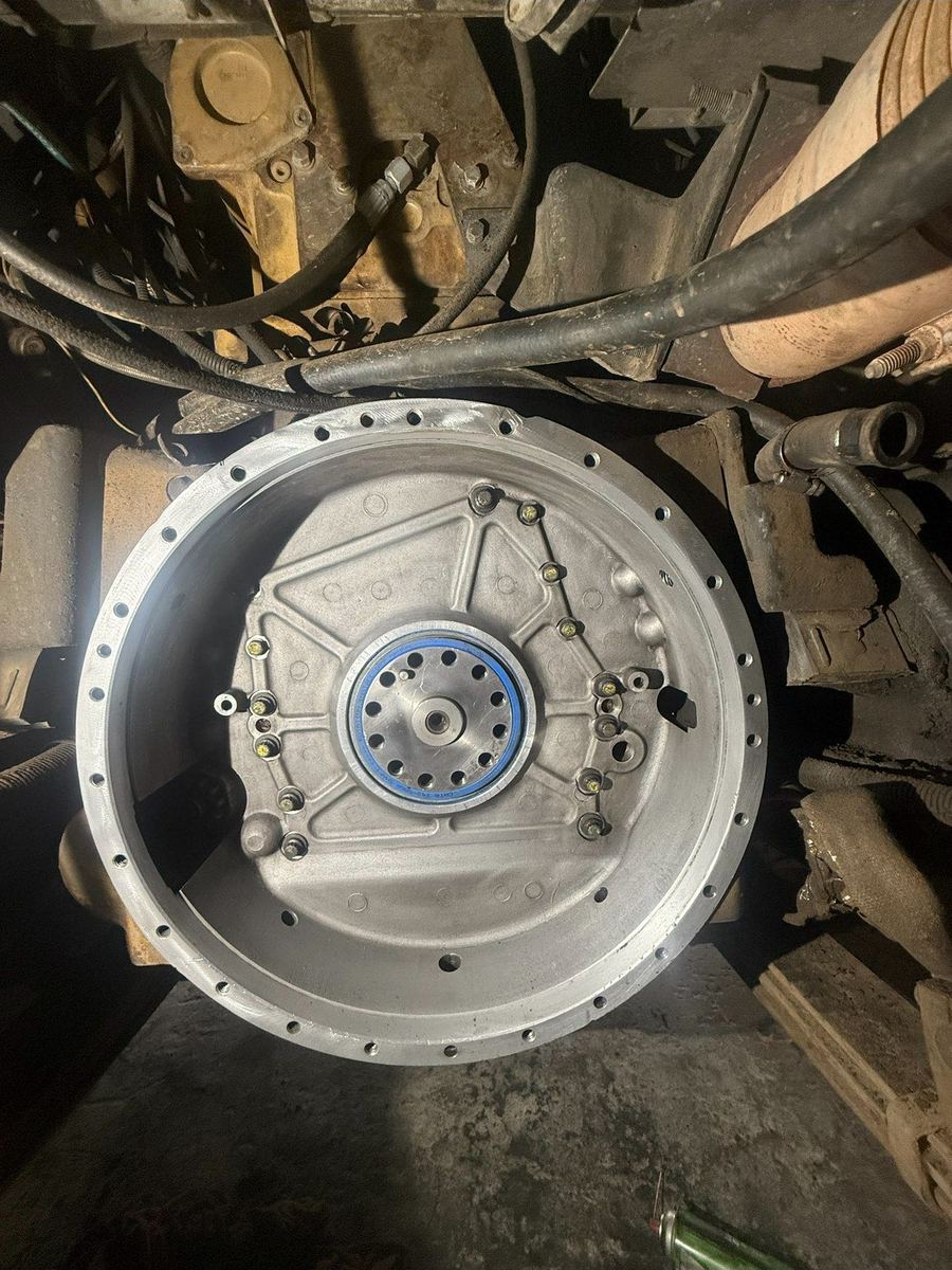 Cleaned and resealed flywheel housing